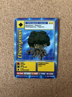Cherrymon Bo-92 Digimon Trading Card, Rare Bandai - Image 1