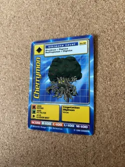 Cherrymon Bo-92 Digimon Trading Card, Rare Bandai - Image 2