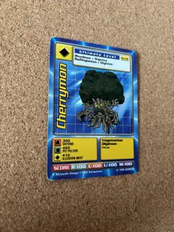 Cherrymon Bo-92 Digimon Trading Card, Rare Bandai - Image 3