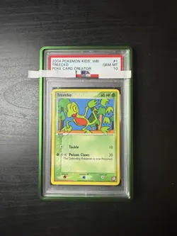2004 POKEMON KIDS WB! TREECKO POKE CARD CREATOR PSA 10 RARE POP 9 - Image 1