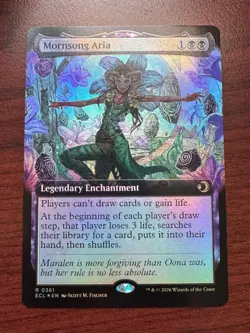 FOIL - Mornsong Aria (Extended Art) R Lorwyn Eclipsed 361 Foil NM - MTG - Image 1