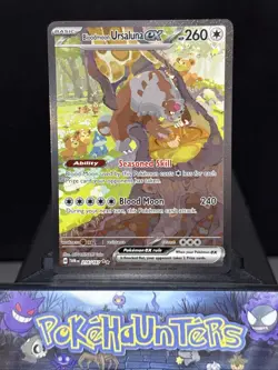 Pokemon Card Bloodmoon Ursaluna ex 216/167 Twilight Masquerade Holo Near Mint - Image 1