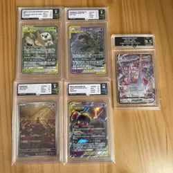 Job Lot Of Graded Pokemon Cards x5 SLABS Bundle - Image 1