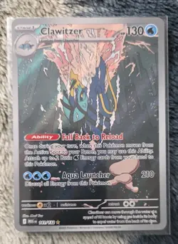 Pokemon TCG Clawitzer Holo Mega Evolutions 141/132 - Image 1