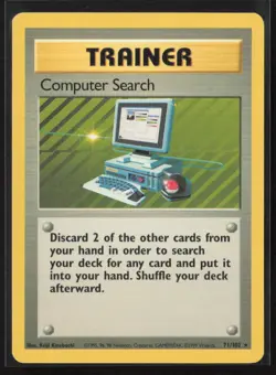 Pokemon Base Set Computer Search Rare #071/102 - Image 1