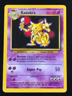 Pokemon Kadabra 32/102 Common (LP) - Image 1