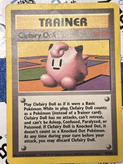 Pokemon TCG Clefairy Doll 070/102 Regular Base Set 1999 - Image 1