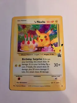Birthday Pikachu #24 Celebrations Classic Collection Pokemon 2021 NM - Image 1
