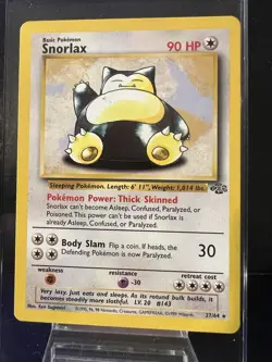 Pokemon TCG Snorlax 27/64 Jungle Non-Holo Rare - Image 1
