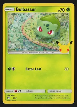 Bulbasaur Holo 1/25 McDonald's Celebrations 2021 - Pokemon TCG - Image 1