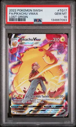 PSA 10 Pikachu VMAX - TG17/TG30 - Lost Origin - Pokemon - Read Description - Image 1
