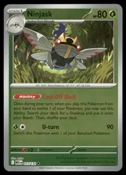 Pokemon TCG REVERSE HOLO ninjask - Image 1