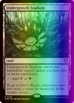 MTG Magic the Gathering Undergrowth Stadium (435/1455) Commander Masters NM FOIL - Image 1
