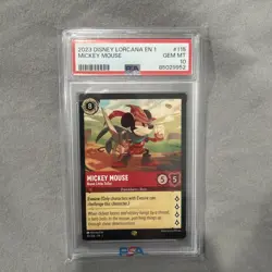 Disney Lorcana The First Chapter Mickey Mouse - Brave Little Tailor #115 PSA 10 - Image 1