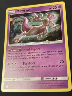 Mewtwo - SM214 - Pokemon Sun & Moon Promo Holo Rare Card NM/LP - Image 1