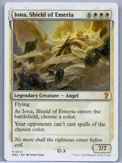 Near Mint or Better Iona, Shield of Emeria (White Border) #12 W/Tracking - Image 1
