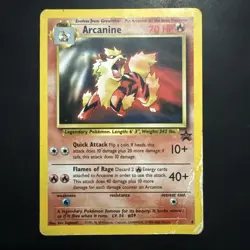 Vintage Pokemon League Promo Arcanine WotC Black Star Promo #6 - Image 1
