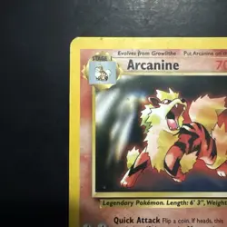 Vintage Pokemon League Promo Arcanine WotC Black Star Promo #6 - Image 2