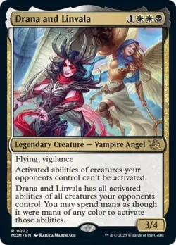 MTG English Drana and Linvala NM Foil March of the Machine - Image 1