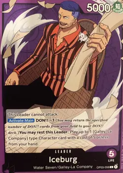 Iceburg (Purple) One Piece Complete Deck (En) - 50 Cards Ready To Play 10 Don! - Image 1