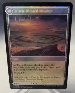 Magic MTG Witch Enchanter Witch-Blessed Meadow *Foil* Modern Horizons 3 #239 - Image 2