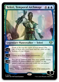 Teferi, Temporal Archmage #125 (Foil) (NM) Commander Masters CMM Magic MTG - Image 1