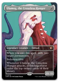 Ulamog, the Ceaseless Hunger (Borderless) #670 NM Commander Masters Magic MTG - Image 1