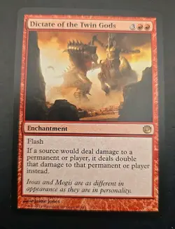 Dictate of the Twin Gods Journey into Nyx MTG Regular Lightly Played - Image 1