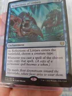 MTG KHM Reflections of Littjara 73/285 Kaldheim KHM Magic PACK FRESH FOIL HOLO - Image 2