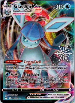 Glaceon VMAX - 041/203 - Pokemon Evolving Skies Holiday Calender Promo NM - Image 1