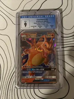 Pokemon CHARIZARD GX Black Star Promo SM211 Hidden Fates CGC Graded Mint 9 - Image 1