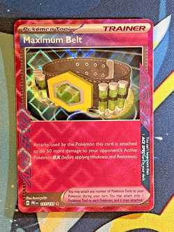 Pokemon Maximum Belt 117/131 Prismatic Evolutions ACE SPEC Ultra Rare Holo NM - Image 1