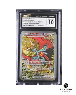 CGC 10 GEM MINT Roaring Moon ex 162/131 Pokemon Prismatic Evolutions SIR - Image 1