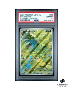 PSA 10 GEM MT Bulbasaur Illustration Rare 166/165 Pokemon 151 MEW EN - Image 1