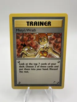 Misty's Wrath 114/132 Gym Heroes Unlimited Uncommon Pokemon TCG Ken Sugimori - Image 1
