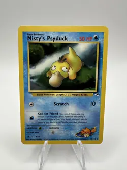 Misty's Psyduck 54/132 Gym Heroes Unlimited Uncommon Pokemon TCG Atsuko Nashida - Image 1