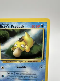 Misty's Psyduck 54/132 Gym Heroes Unlimited Uncommon Pokemon TCG Atsuko Nashida - Image 3