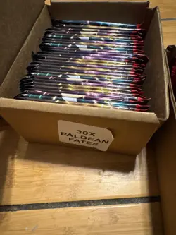 30x Paldean Fates Factory Sealed Booster Pack Lot of 30 Pokemon TCG - Image 1