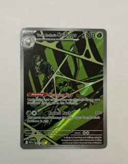 Pokemon TCG Team Rockets Spidops 187/182 Destined Rivals Illustration Card - Image 1