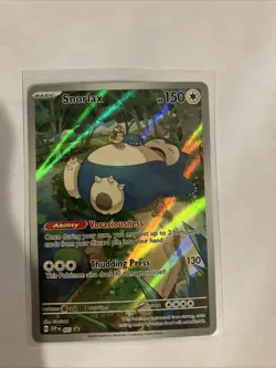 Pokemon TCG Snorlax Promo Scarlet & Violet 151 Black Star Holo Card - Image 1