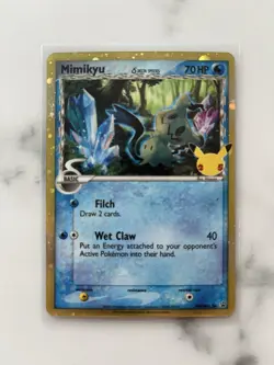 Mimikyu Delta Species SWSH136 Black Star Promo Card(Pokemon TCG Celebrations) - Image 2