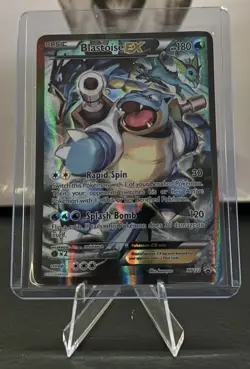 Pokemon TCG Blastoise EX Black Star Promo Holo Card XY122 - Image 1