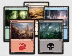 100 Basic Land MANA MTG magic the gathering lot 20 of each color Deck commander - Image 1