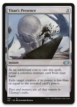 Titan's Presence #749 (NM) Jumpstart 2022 J22 Magic MTG - Image 1