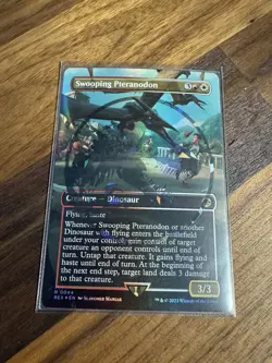 Swooping Pteranodon (Borderless) (Emblem) Universes Beyond Jurassic World Foil - Image 1