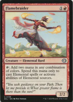 Flamebraider U Lorwyn Eclipsed 139 NM MTG - Image 1