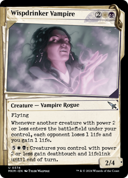Wispdrinker Vampire (Showcase) [Murders at Karlov Manor] Foil Near Mint - Image 1