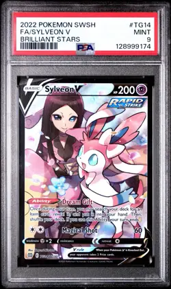 PSA 9 Sylveon V (87685024) - TG14/TG30 - Brilliant Stars Graded Pokemon - Image 1