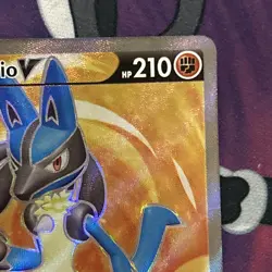 Lucario V SWSH213 Pokemon TCG Black Star Promo Holo Full Art Card NM - Image 5