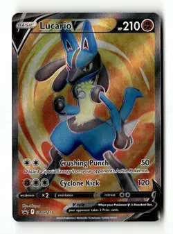 Lucario V - Promo Holo SWSH: Sword & Shield Promo Cards SWSH213 NM Pokemon TCG - Image 1
